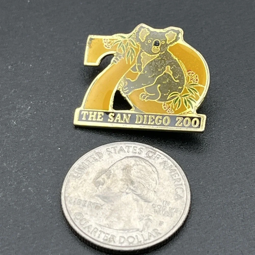 Vintage San Diego Zoo Koala 70 Years California Lapel‎ Hat Pin